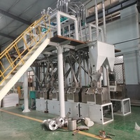 Machine à moudre le maïs certifiée ISO, ligne complète de production de farine de maïs, 200 kg/h, 380 V