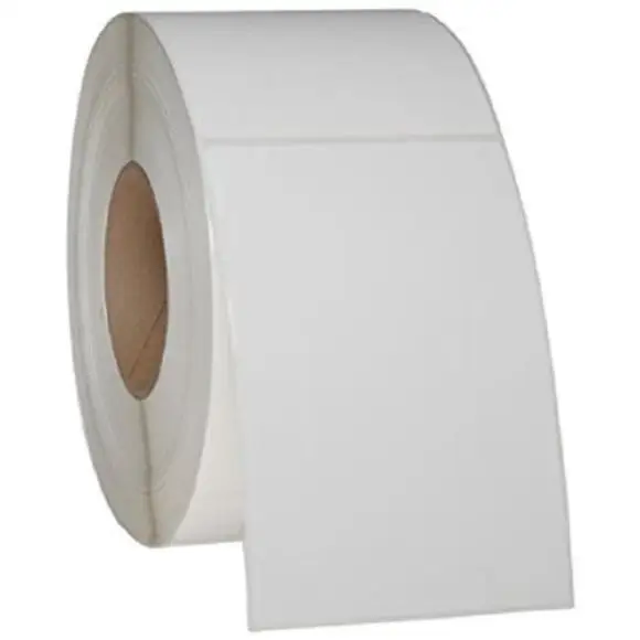Ücretsiz örnek büyük beyaz termal kağıt nakliye etiketi doğrudan termal etiket ile adres ve barkod sergiler için