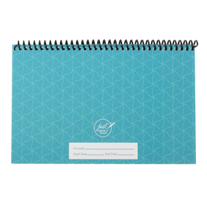 El Registro Superior para Cheques y Tarjetas de Débito, Color Verde Azulado, con Registro de Cuentas Ancho, Encuadernado en Espiral, Papel, Hecho en EE. UU. - Product Image 5