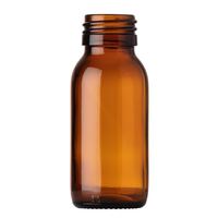 Gros 30ml 60ml 100ml 125ml 150ml 200ml 250ml 300ml 500ml Ambre bouteille en verre bouteille de sirop DIN28mm