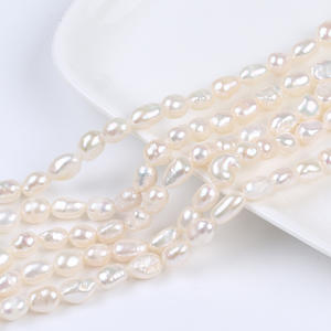 Perlas de Agua Dulce de 6-7 mm, de Doble Cara, con Orificio Recto, Hechas a Mano, Material para Manualidades, Perlas Sueltas para Acuicultura, Perlas para Ensartar - Product Image 5