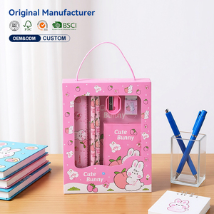 Set di Cancelleria Carino per Studenti, Regalo Ideale, Vendita all'Ingrosso, con Matita, Gomma e Temperino per Scuola Primaria e Uso in Classe - Product Image 1