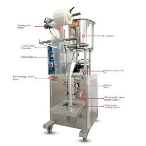 Factory supply PLC control automatic packing machine for liquid water juice shampoo popsicle ice-lolly