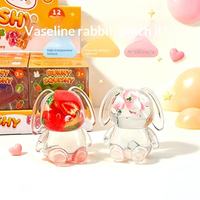 Jouet sensoriel transparent en forme de lapin, pâte à modeler souple, figurine animale à presser, 12 pièces, pour les 14 ans et plus