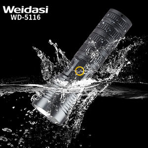 고출력 캠핑 방수 충전식 led 토치 세트 작은 손전등 전술 토치 배터리 텔레스코픽 줌 손전등 - Product Image 1