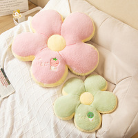 Lindo bordado decorativo tiro flor almohada juguete felpa lindo cómodo Murakami flor almohada
