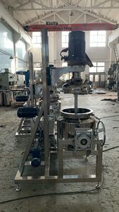 分散ディスク乳化剤付きカスタマイズされたアジテーターシャフト化学物質処理用の新しい状態のモーターベアリングとギアボックス - Product Image 3