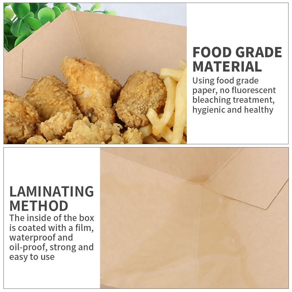 disposable kraft paper food tray boat basket take away box for restaurant,fast food