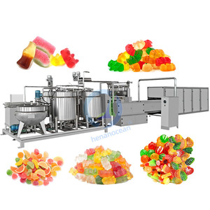 Đại Dương Ngọt Ngào Gấu Gummy Pectin Mềm Kẹo Dây Chuyền Sản Xuất Apple <span class=keywords><strong>Drop</strong></span> Con Lăn Thạch Kẹo Cứng Kẹo Làm Cho Máy - Product Image 2