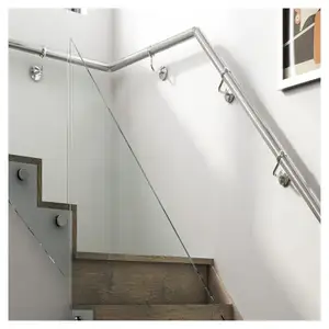 प्राइमा सीढ़ी दीवार घुड़सवार समायोज्य ग्लास गतिरोध सीढ़ी Baluster Newel पोस्ट एक्रिलिक सीढ़ी रेलिंग