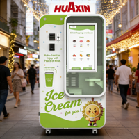 Distributeur automatique de crème glacée molle commerciale, service rapide en 15 secondes, 59 options de saveurs DIY avec paiement NFC et QR