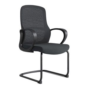 Silla de Recepción Ejecutiva Avanzada en Oferta 2024, Respaldo de Malla Completa Negra, Diseño Moderno, Patas Fijas, Fácil de Limpiar, Asiento Cómodo - Product Image 4