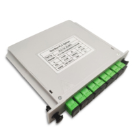 Séparateur de PLC optique à fibre optique APT LGX/boîte de cassette, connecteurs SC/APC monomode 1x8