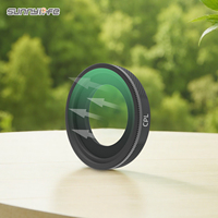 Filtres d'objectif Sunnylife en alliage d'aluminium, verre optique, CPL réglable, BLACK MIST 1/4 ND64/PL MCUV, accessoires étanches Insta360