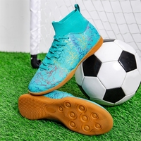 Chaussures de football professionnelles unisexes, crampons de haute qualité, tige synthétique imperméable, chaussures de football personnalisables, chaussures de futsal d'été