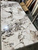 Hoja de mármol Uv de PVC de 4x8 pies, azulejo de pared de mármol falso de Pvc dorado, reemplazo alternativo de mármol, Paredes Marmol Uv de 3mm