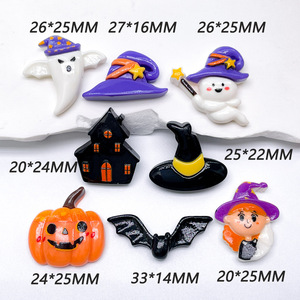 Accessoires en résine amusants pour Halloween : Fantômes, citrouilles, crânes – Décorations DIY pour coques de téléphone, breloques pour sabots, accessoires pour cheveux, artisanat en résine - Product Image 6