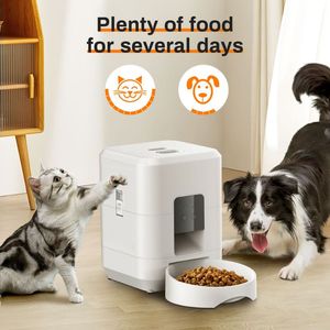 2L <strong>Automatic</strong> Smart <strong>Cat</strong> <strong>Feeder</strong> with Camera Night Vision 2.4G WiFi Modern Design Solid Pattern Plastic Material LCD Display - Product Image 6