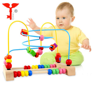 Bloc <span class=keywords><strong>de</strong></span> bois jouets Gros boulier en bois labyrinthe perles 5 en 1toy pour l'apprentissage <span class=keywords><strong>de</strong></span> bébé et jouant des jouets éducatifs - Product Image 2
