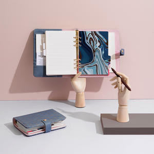 Customized PU Leather A5 A6 Organizer Planner Agenda <strong>Notebook</strong> Binder Loose Leaf Refillable <strong>6</strong> Ring Binder <strong>Notebook</strong> - Product Image 5