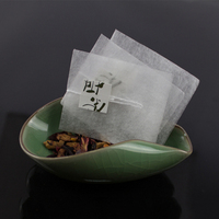 Sachets de thé pyramidaux biodégradables en PLA avec étiquette personnalisée et cordon en fibre de maïs