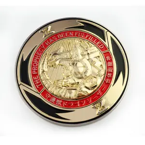 Produttore di monete sfida all'ingrosso placcatura in oro antico smalto morbido personalizzato monete sfida personalizzate in oro di alta qualità
