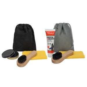 Leather Shoe Polish Set Black Colorless Care Oil Brush Cleaning Kit For <b>Men</b> Genuine Leather Maintenance - Product Image 3