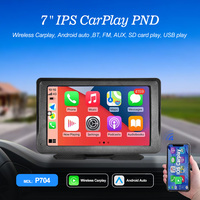 Écran tactile Carplay de 7 pouces, grand écran, autoradio portable Carplay