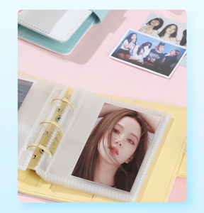 Venta caliente nuevos productos logotipo personalizado Kpop personalizado Mini álbum de fotos llavero novedad álbum de bolsillo - Product Image 3