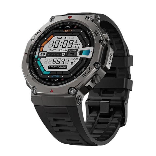 2026 New Arrival DM58 1.43 Inch AMOLED Screen GPS Smart Watch with AI Voice Assistant SIM 5ATM Waterproof (Black)