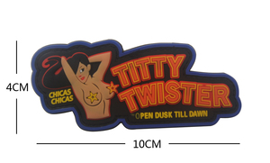 Titty Twister PVC chiến thuật người phụ nữ mô hình phù hiệu biểu tượng đính móc vá cho vải ba lô phụ kiện - Product Image 2