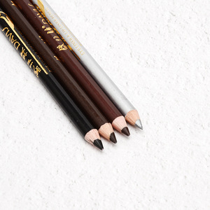 Nouveauté : Crayon pour les yeux et les sourcils en brun, noir, argent avec taille-crayon, 12 pièces/sac pour usage professionnel en coiffure et maquillage - Product Image 4