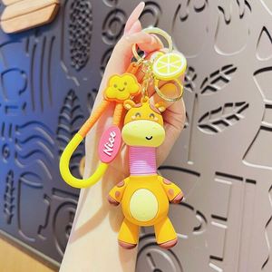 Hot Selling Cartoon Toy Keychain Neck Retractable Cute Animal Puppy Keychain <b>Bag</b> Pendant PVC Keychain Wholesale - Product Image 5