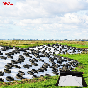 לדפ השתקת פלסטיק סרט חקלאי שחור לבן סיכת בונקר כיסוי חממות פנדה סרט פולנד סילו טרפ - Product Image 5