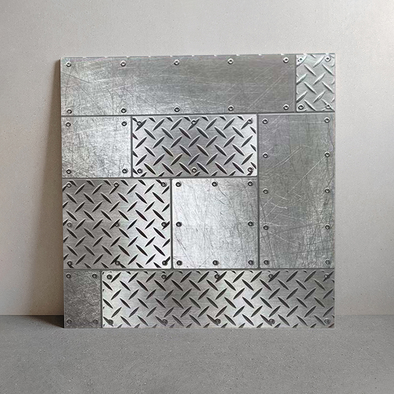 600*600 - rivets argentés antidérapants