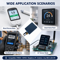 Pantalla Táctil Capacitiva Waiken de 2.4 Pulgadas, Resolución 240x320, IPS TFT, Interfaz SPI+I2C, Controlador IC ST7789V2, 300cd/m2, -20~70