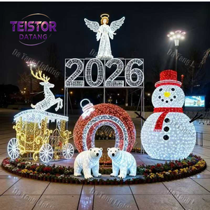 Arco de Bolas Navideñas LED Gigante para Centros Comerciales, Exhibición de Fotos Navideñas - Product Image 6