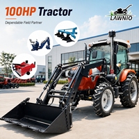 Nuevo Modelo de Tractor Agrícola LAWNIO con Embrague de Doble Acción, Elevación Estable de Implementos para Transporte Rural