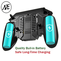 Offre Spéciale AK77 noir contrôleur de jeu Mobile téléphone manette de jeu intégré déclencheur de ventilateur de refroidissement pour Pubg Joystick contrôleur Rechargeable