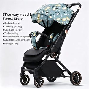 Carriola Plegable y Ajustable JXB con Barra <span class=keywords><strong>de</strong></span> Empuje, Sombrilla Portátil <span class=keywords><strong>para</strong></span> Bebés Recién Nacidos e Infantes - Product Image 5