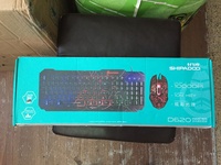 Clavier et souris de jeu D620, combo 104 touches, filaire, rétroéclairage RGB, sensation mécanique, étanche, USB, pack clavier souris de jeu