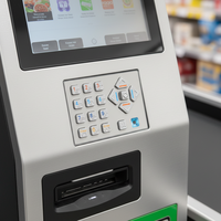 Clavier de navigation audio pour borne de commande en libre-service, commande et paiement pour restaurant, borne libre-service sans obstacle