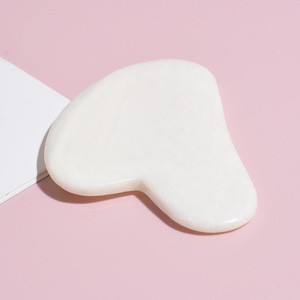 Gua sha rosa <span class=keywords><strong>oro</strong></span> naturale pietra di giada bianca pelle gua sha e gua sha rullo viso con scatola - Product Image 4