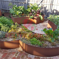 Jardinière en acier Corten Série Métallique, Bac à plantes en acier Corten, Pots à fleurs en acier Corten