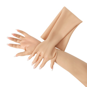 Gants en silicone réalistes avec des rides et une texture de peau réalistes, idéaux pour <span class=keywords><strong>le</strong></span> cosplay, <span class=keywords><strong>le</strong></span> maquillage cinématographique - Product Image 1