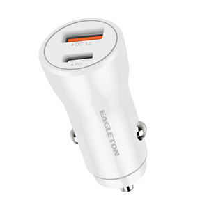 Mini chargeur de voiture USB rapide PD20W QC3.0 USB-A Type-C double port, adaptateur de prise de voiture à charge rapide pour iPhone <span class=keywords><strong>iPad</strong></span> Samsung - Product Image 4