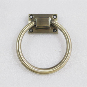 European Minimalist Zinc Alloy Ring <b>Drawer</b> Handle A2167 White Chrome Furniture Hardware - Product Image 1