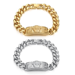 Bracciale da uomo in doppio tono, ispirato alla dea <span class=keywords><strong>greca</strong></span> della bellezza, con eleganza divina e gioielli squisiti. - Product Image 1