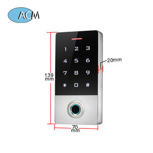 125KHz 주파수 위건 독립형 출입 통제 유저용 1000 IP68 방수 야외용 터치스크린 생체 지문 인식기 - Product Image 4