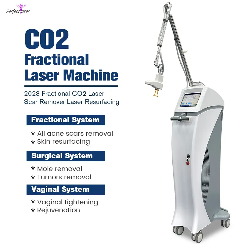 10600nm OEM CO2 fractional máy laser Nhà cung cấp chuyên nghiệp tái tạo bề mặt da trẻ hóa fractional Máy Laser CO2